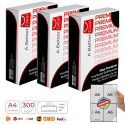 Deal Premium Zelfklevende Printer Verzend Etiketten Op A4 - 105 x 148 mm 4 Stuks Per Vel - Voordeel Bundel Van 300 A4-Vellen