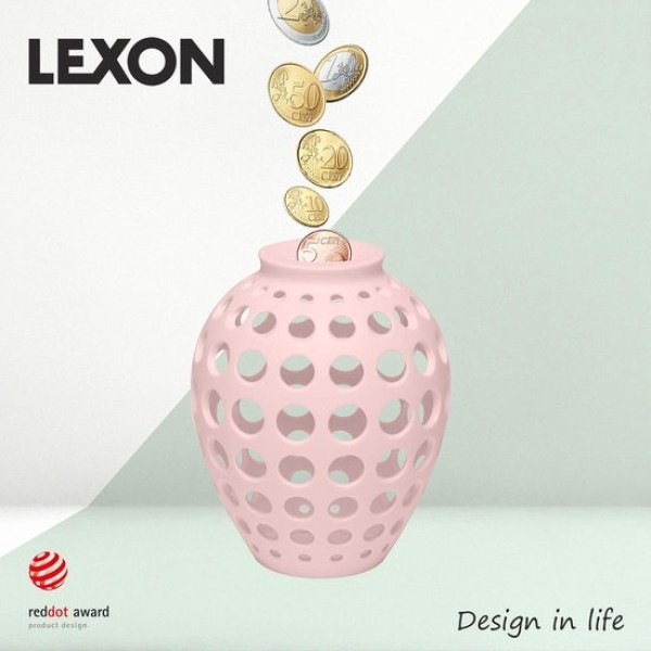 Lexon Design Decoratieve Spaarvarken Hope - Pink - LH61P