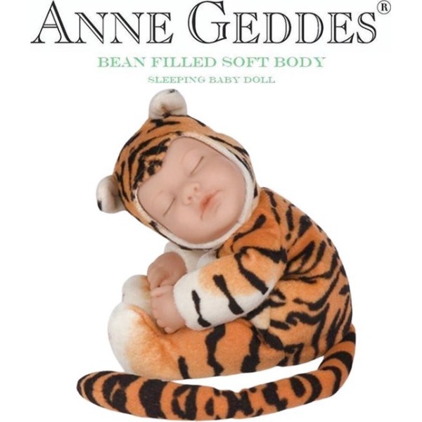 Anne Geddes Baby Leopard Pluche Slaap Poppetje - Handgemaakt