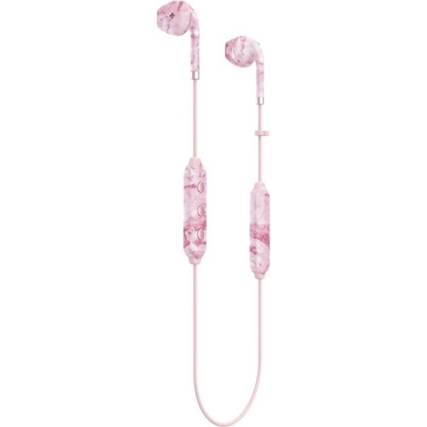 Happy Plugs Bluetooth In-ear Hoofdtelefoon Plus II | Pink Marble