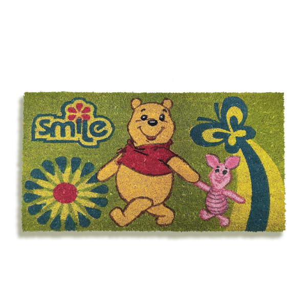 Smile Disney Winnie De Poeh Kokos/Deurmat - 45 x 75 x 2 cm - All Weather Resistance