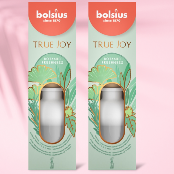 Bolsius True Joy Geurstokjes - Botanic Freshness - 80ml - 2 Stuks