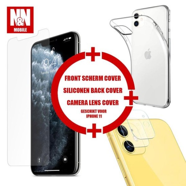 N&N Mobile Transparant Cover Pack - Tripple Voordeelverpakking - Geschikt Voor Apple Iphone 11