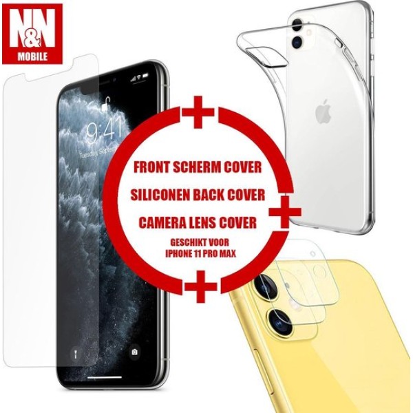 N&N Mobile Transparant Cover Pack - Tripple Voordeelverpakking - Geschikt Voor Apple Iphone 11 Pro Max